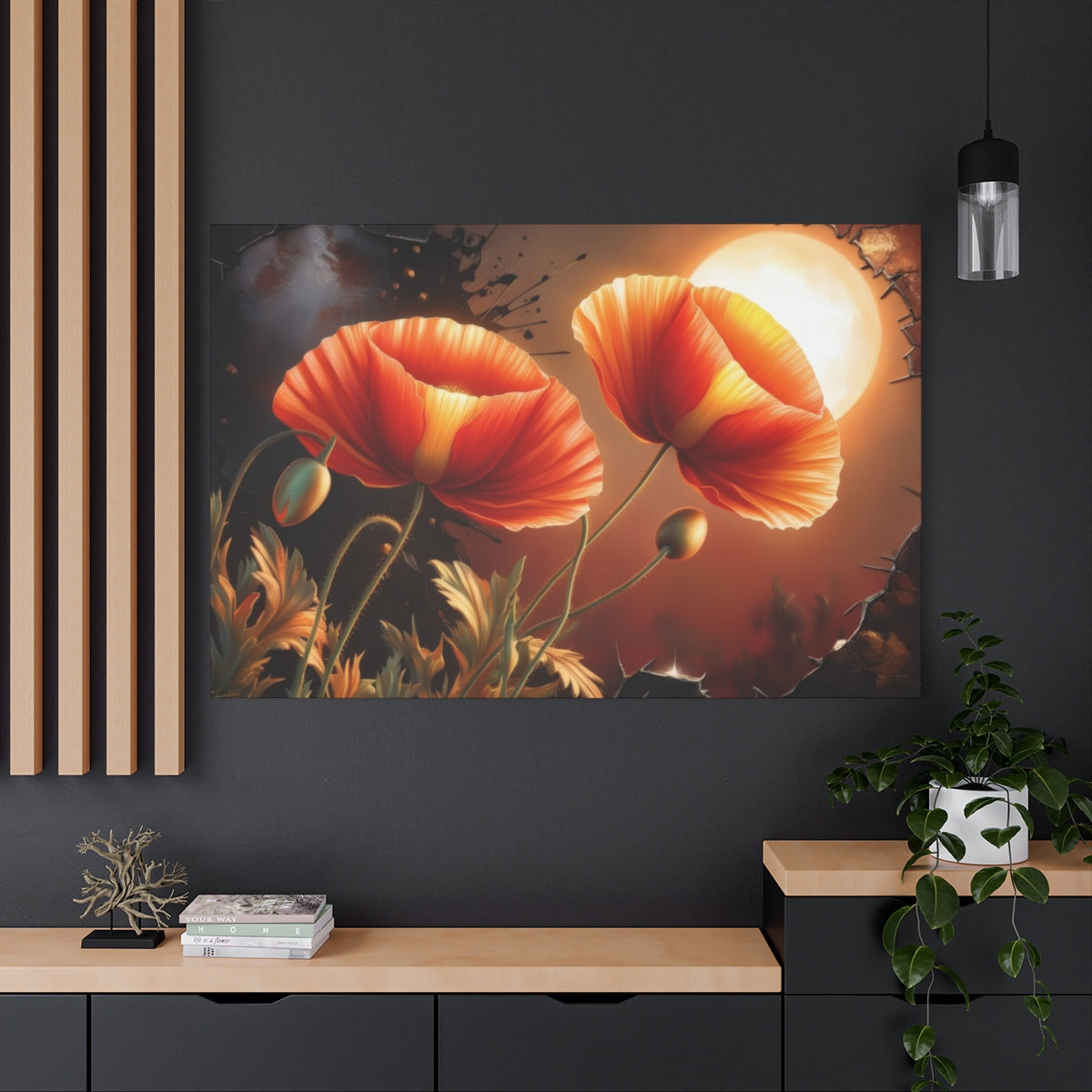 Sunset Poppies in Bloom