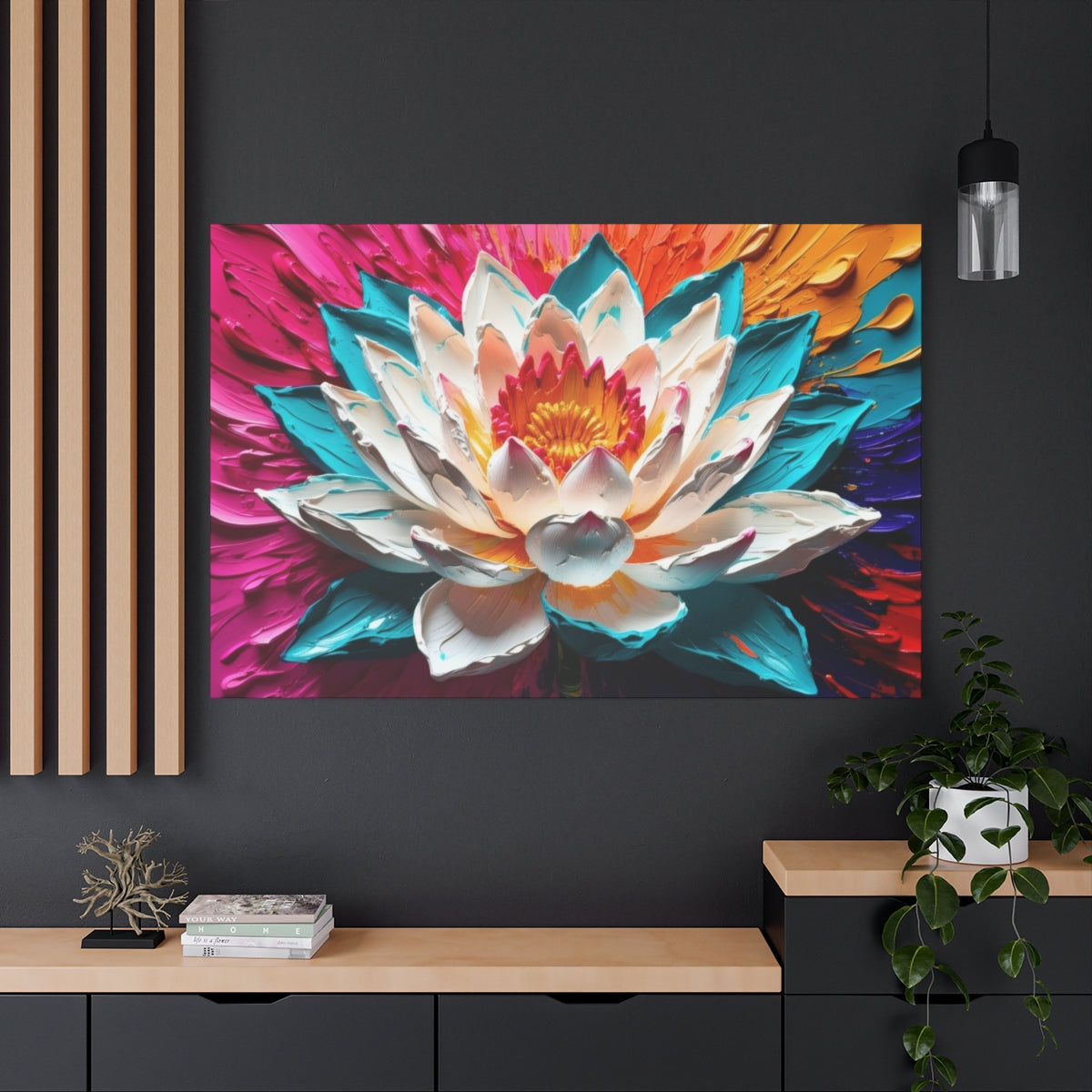 Eruption of Colors: Lotus in Full Bloom