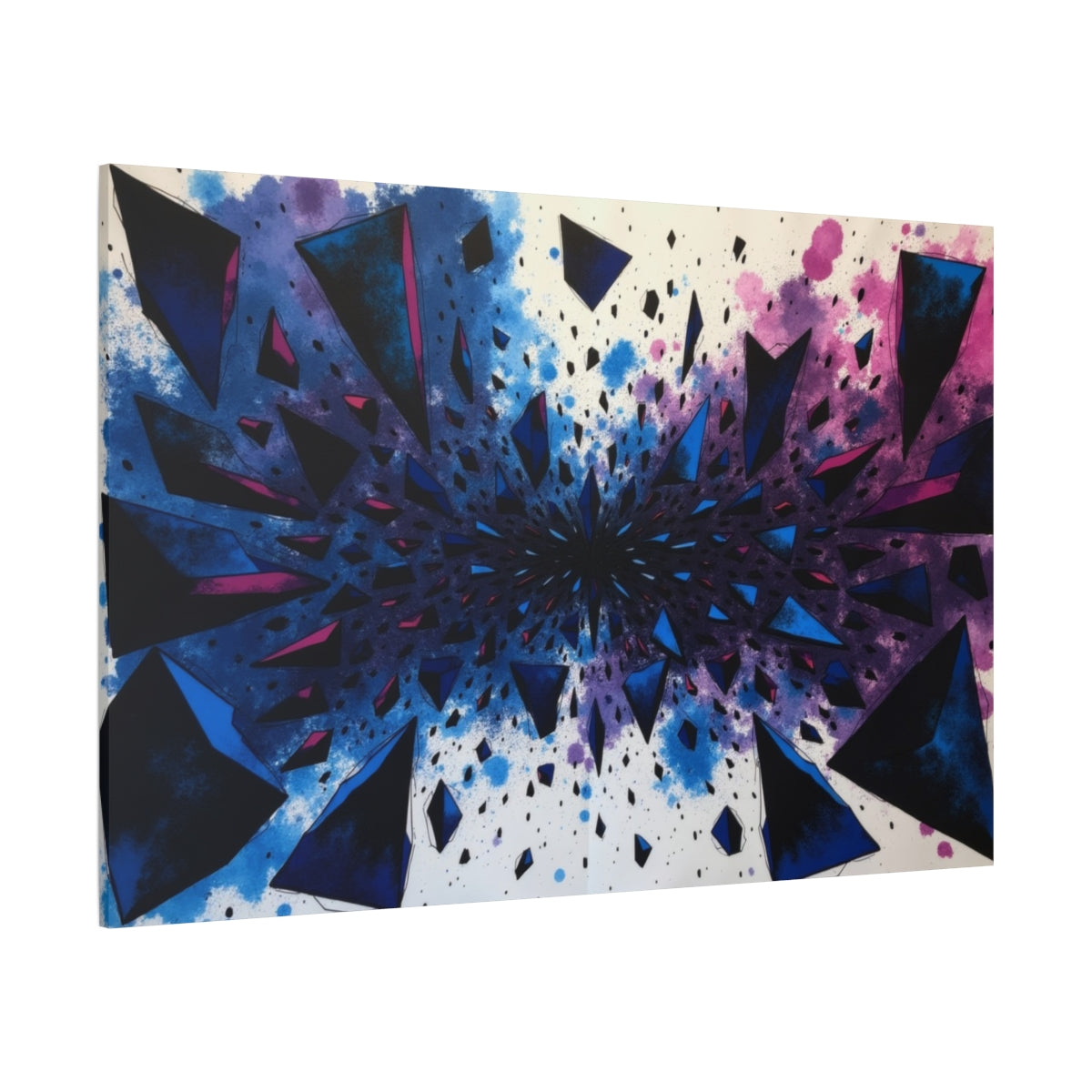 Prismatic Explosion: Vibrant Geometric Burst