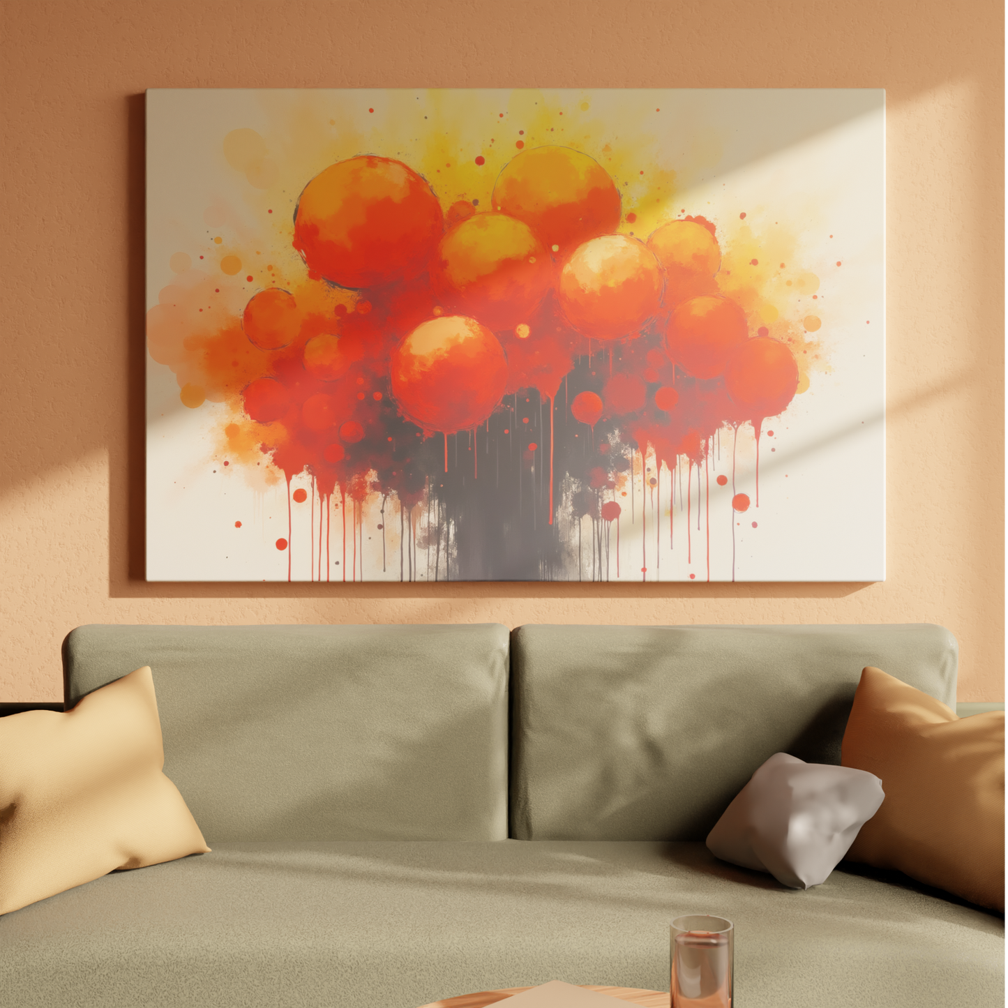 Vibrant Orange Burst