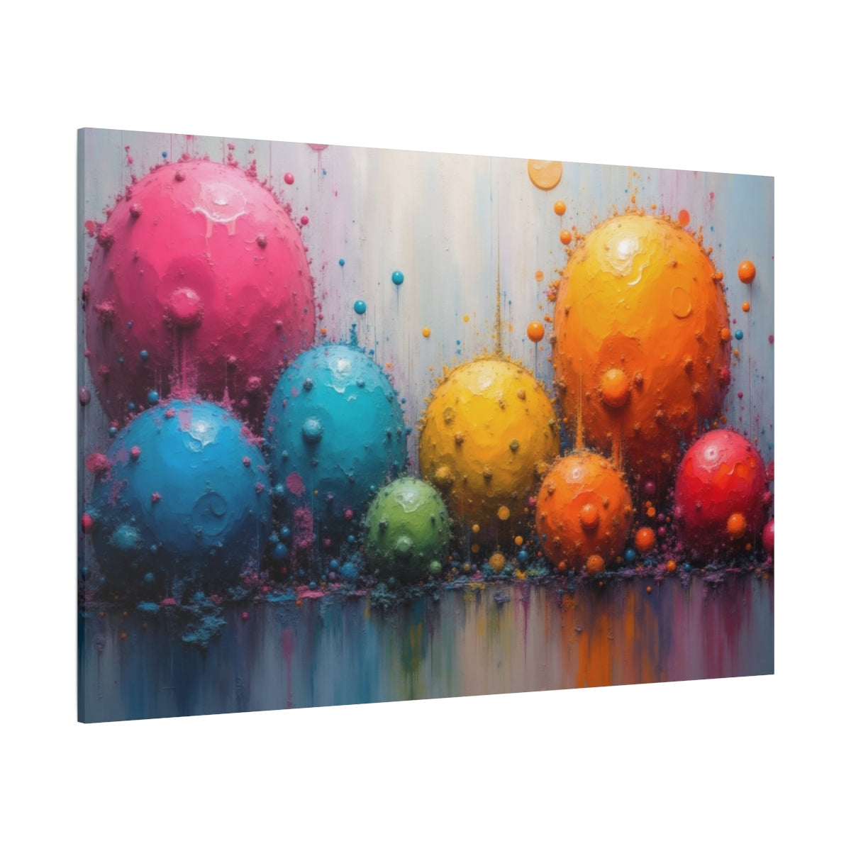 Burst of Colorful Spheres