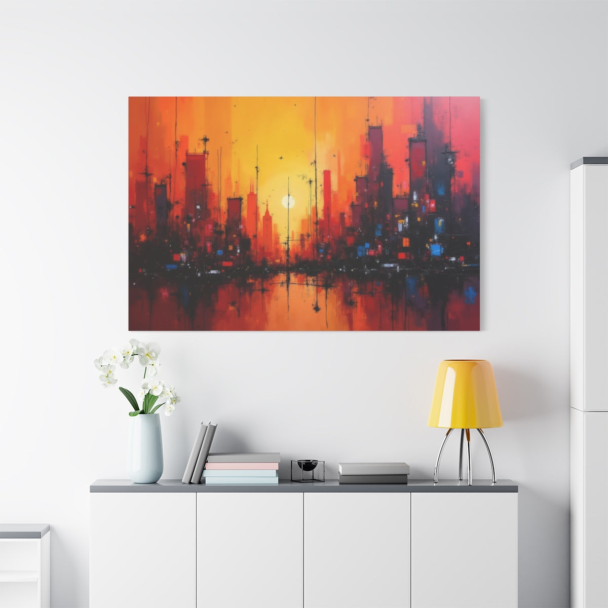 Sunset Symphony: Urban Silhouettes