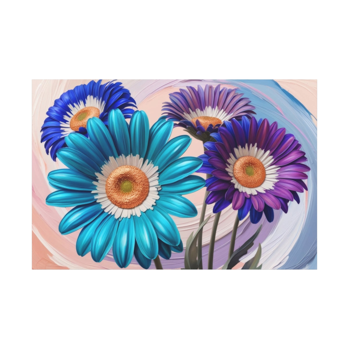 Vibrant Blossoms in Swirl