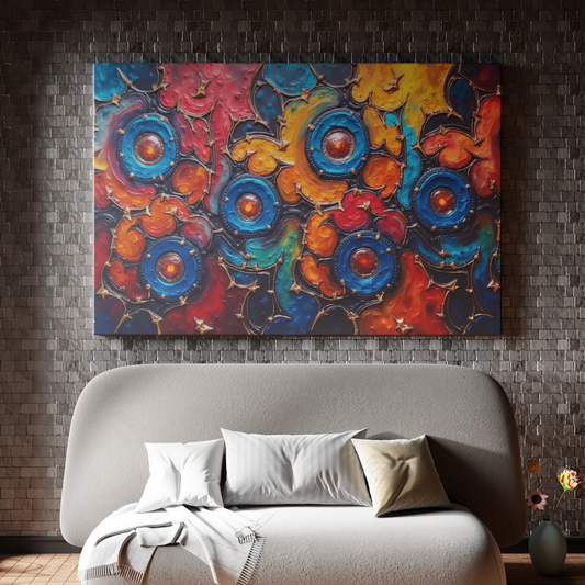 Galactic Whirlwind: Dance of Cosmic Colors