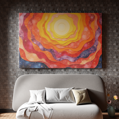 Eclipse of Color: Layered Sunset Hues