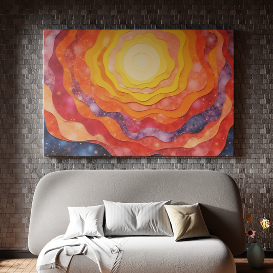 Eclipse of Color: Layered Sunset Hues