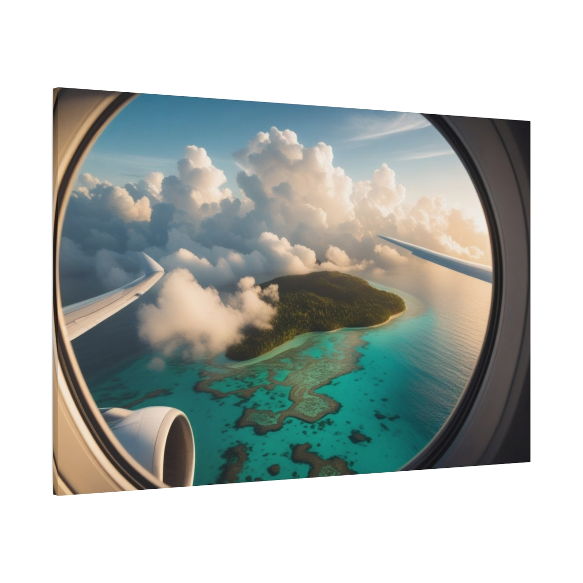 Isle of Serenity Through the Clouds