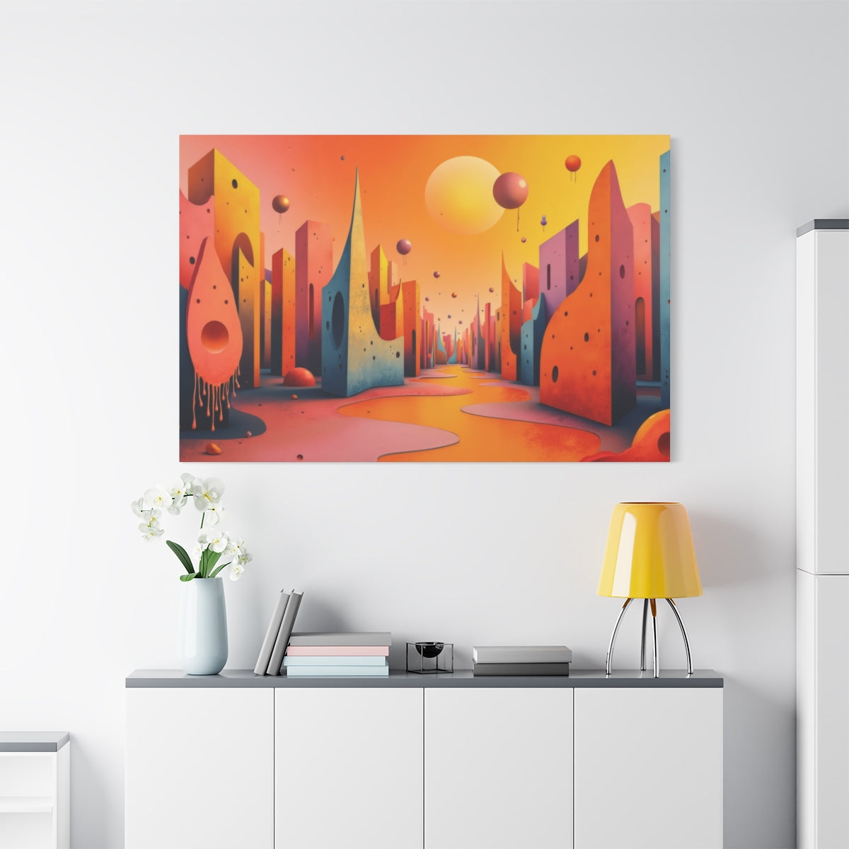 Surreal Spectrum Cityscape