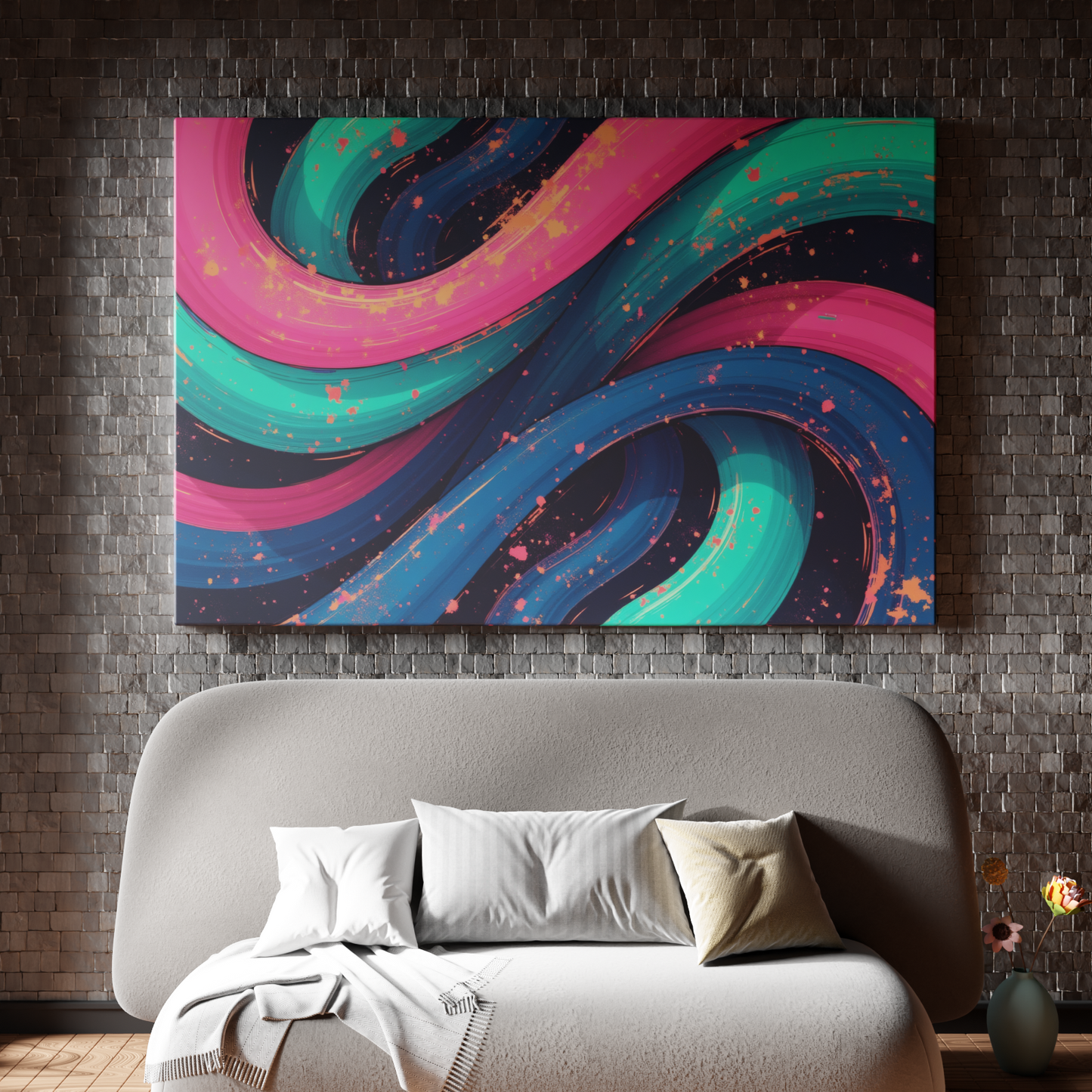 Neon River Currents