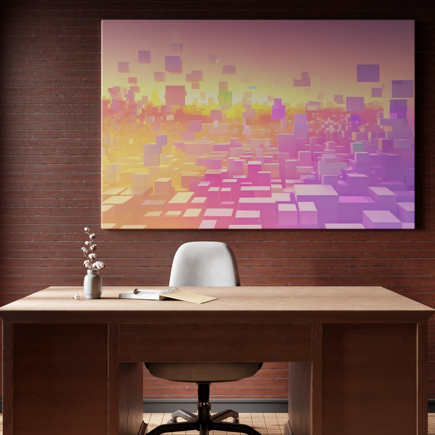 Sunset in the Digital Skyline