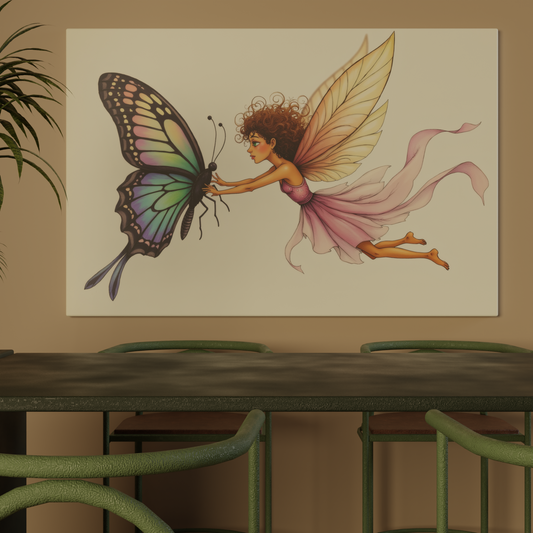 Whimsical Dance with a Butterfly