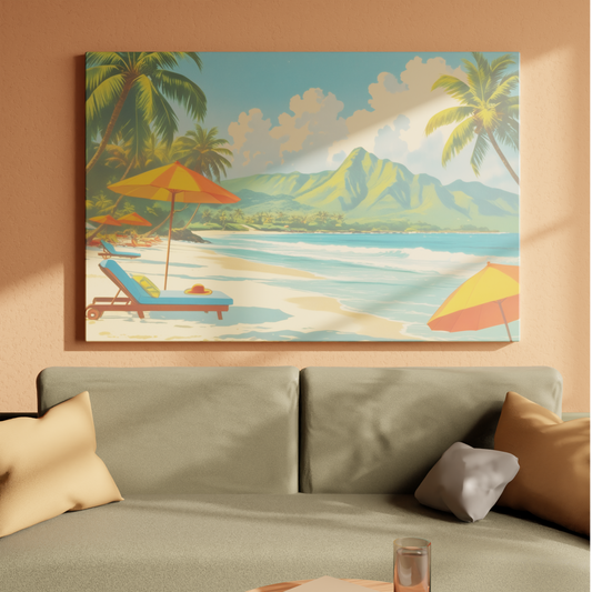 Tropical Escape Under Parasol