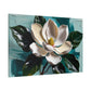 Magnolia Elegance on Teal