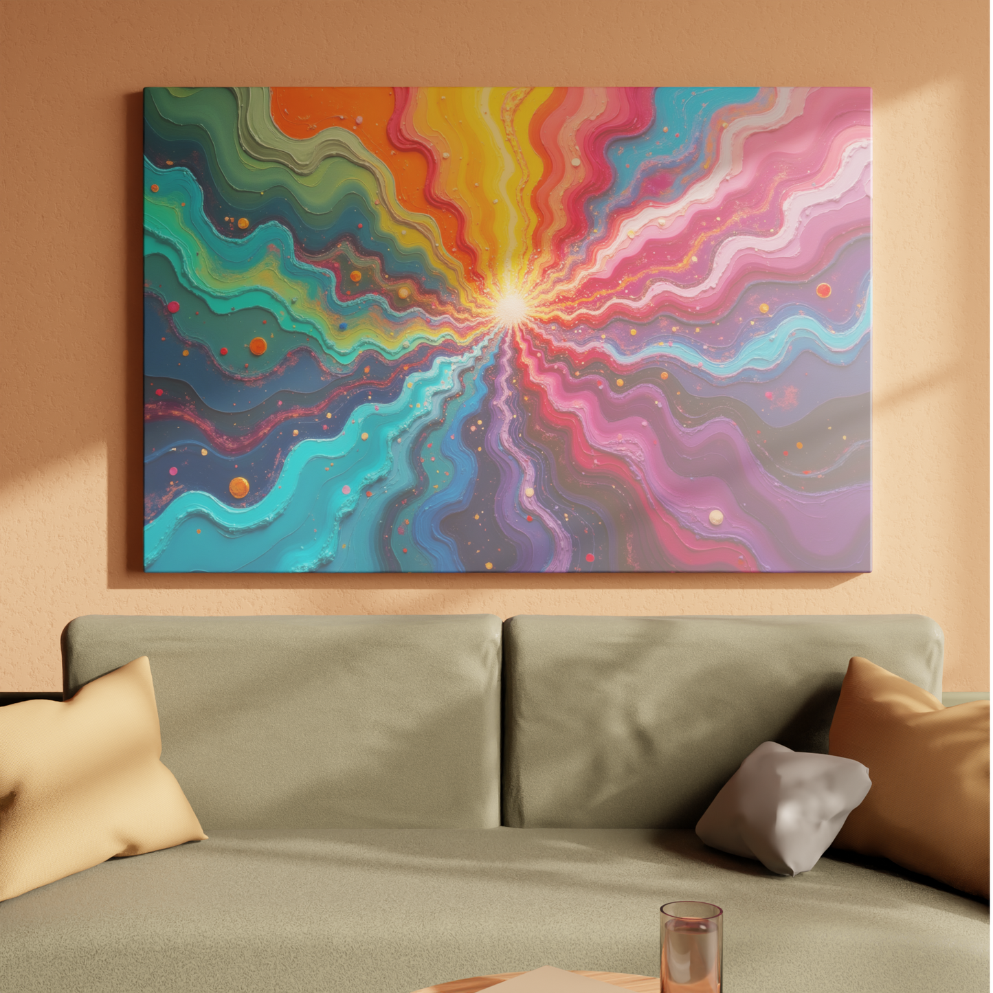 Vibrant Cosmic Eruption