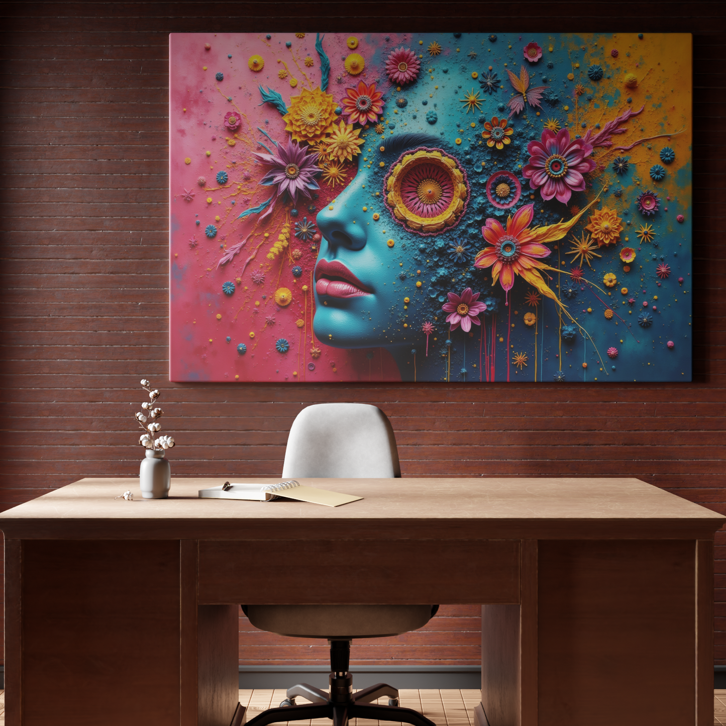 Floral Fantasy: A Fusion of Color and Imagination