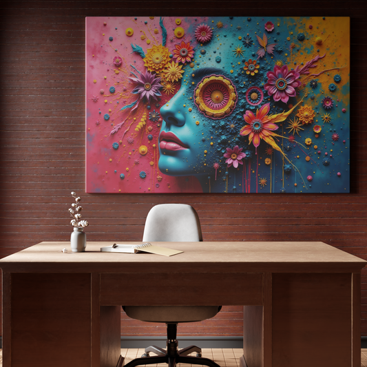 Floral Fantasy: A Fusion of Color and Imagination