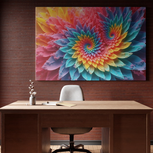 Radiant Kaleidoscope Blossoms