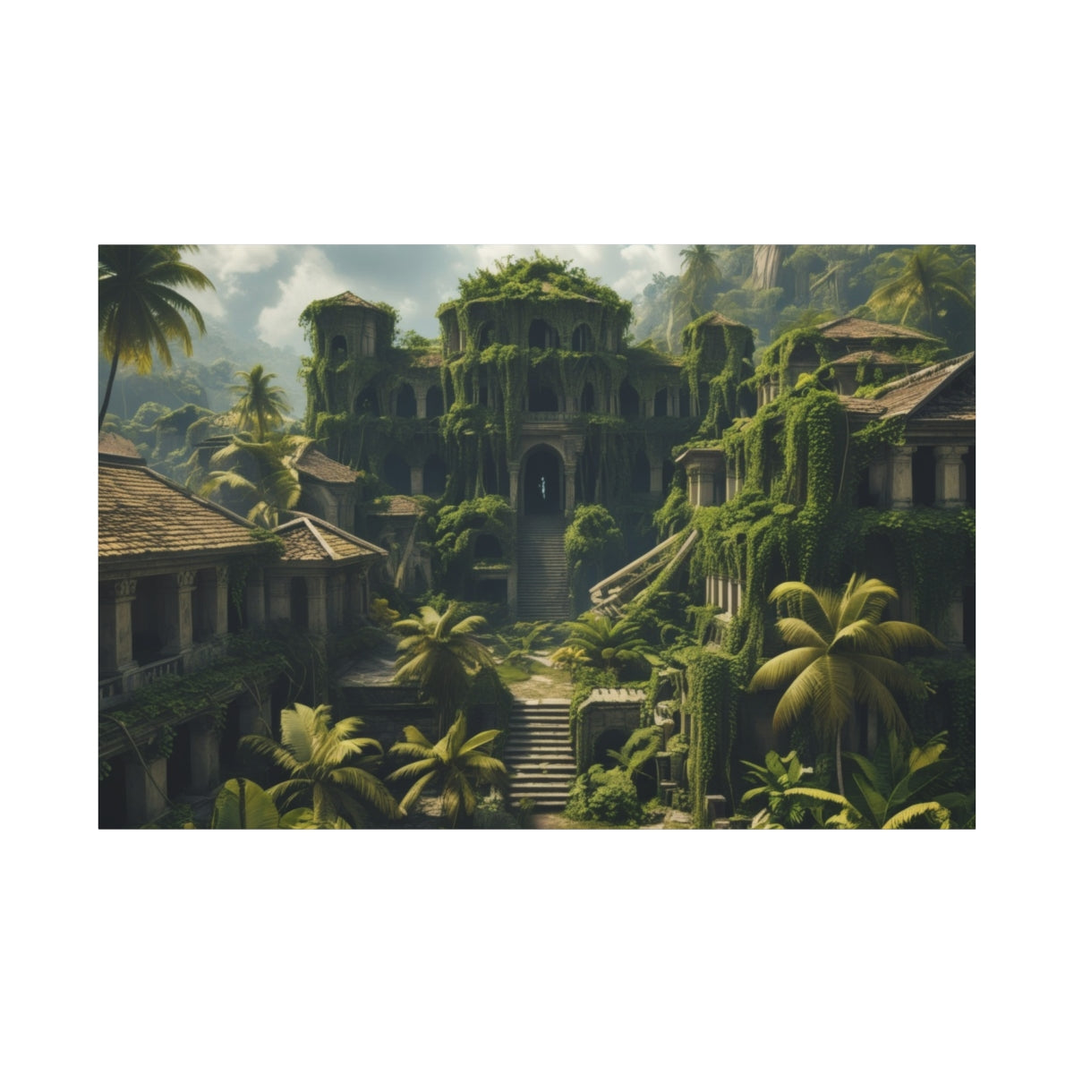Lush Ruins in the Tropics