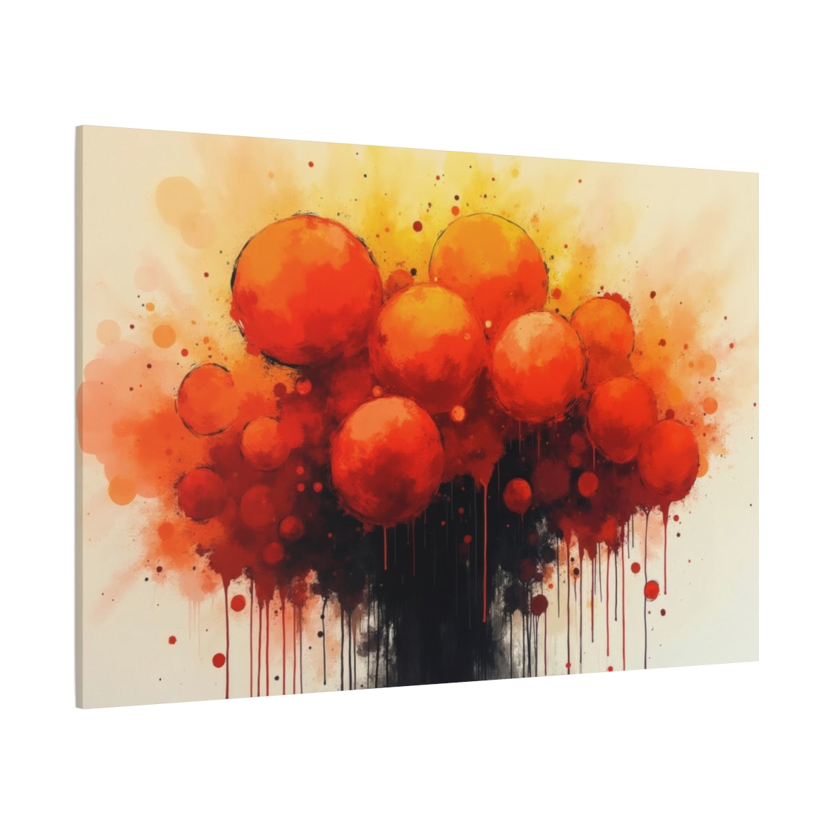 Eruption of Red and Orange