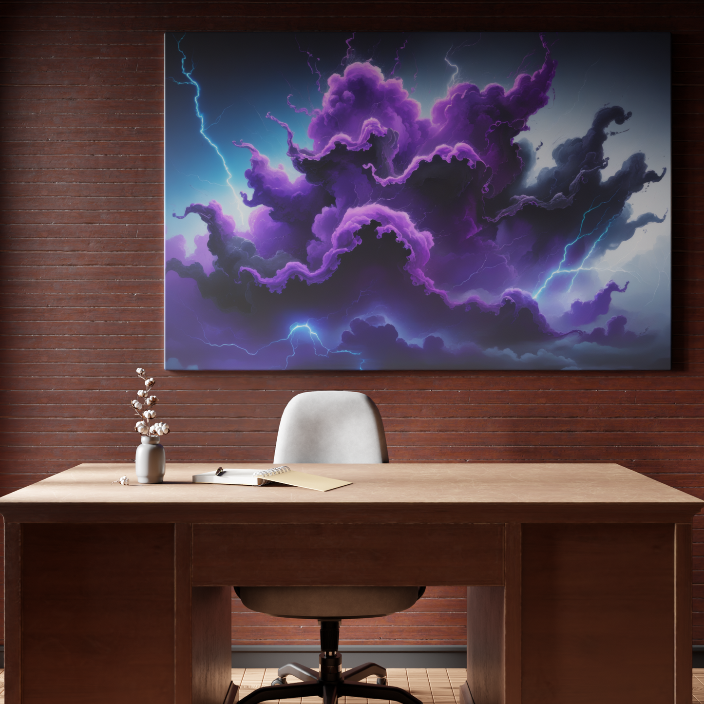 Electric Storm Clouds in Purple Majesty