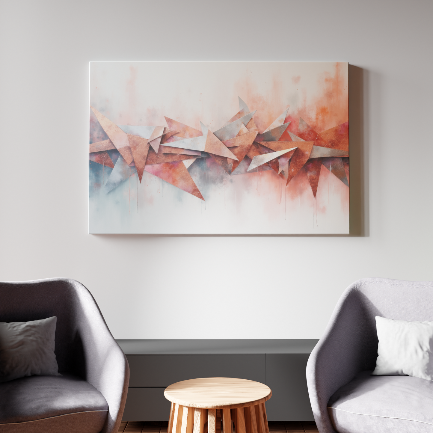 Geometric Burst of Color