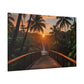 Sunset Serenity Over the Jungle Bridge