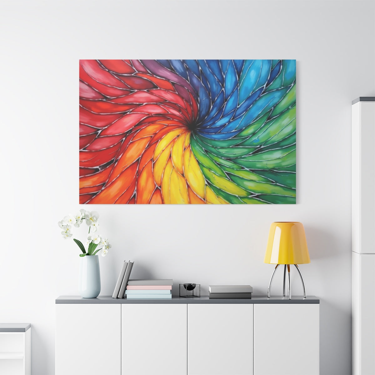 Vibrant Spiral Dance