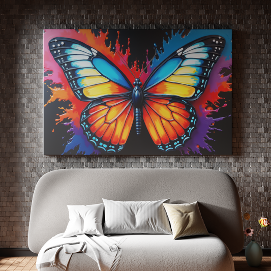 Vibrant Butterfly Explosion