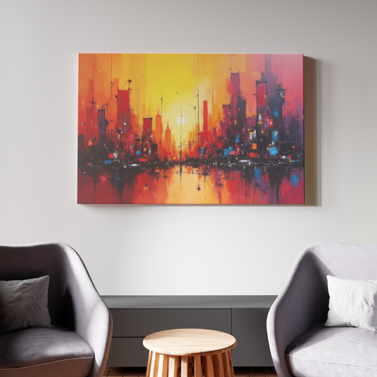 Sunset Symphony: Urban Silhouettes