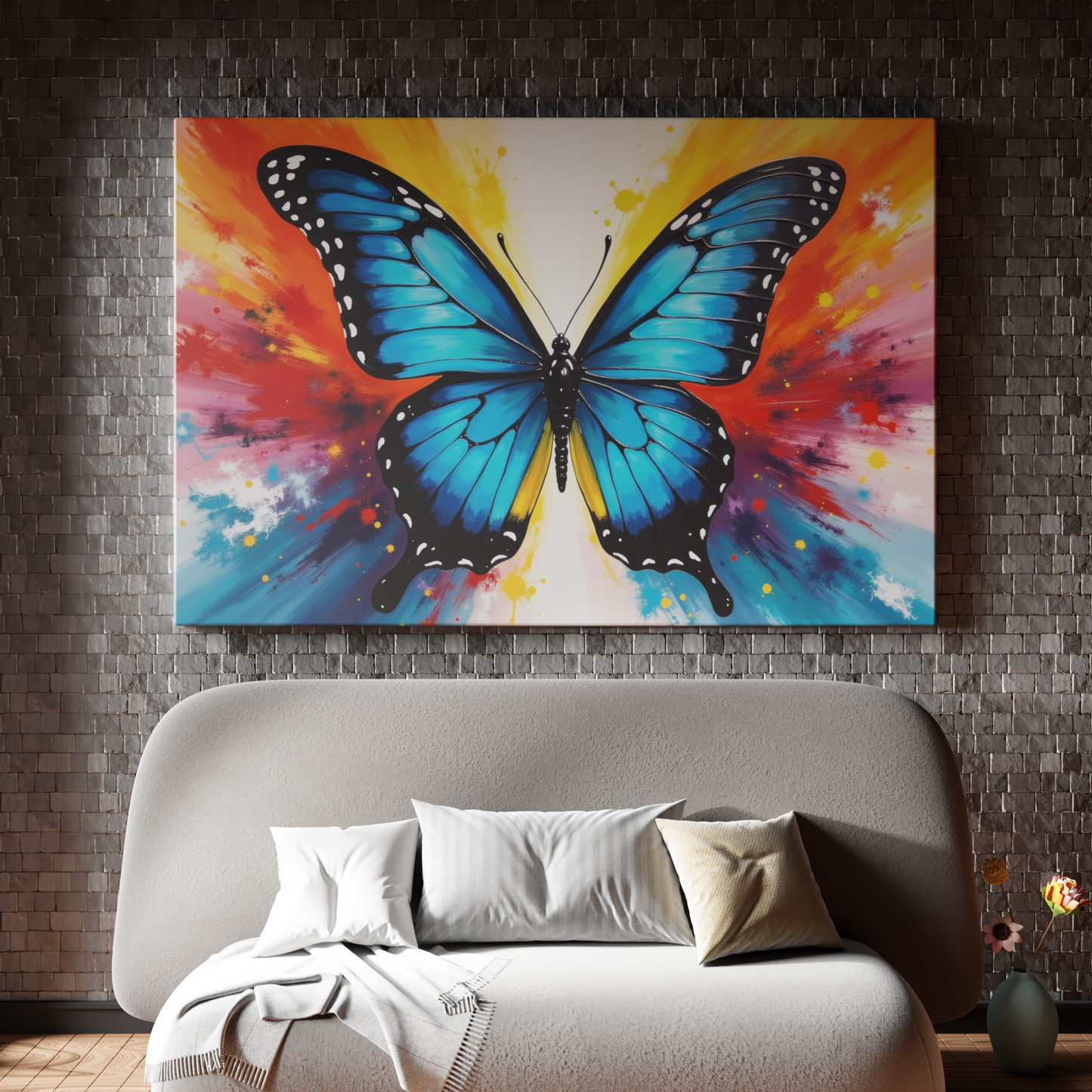 Vibrant Butterfly Explosion
