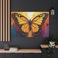Vibrant Monarch on Splashing Hues