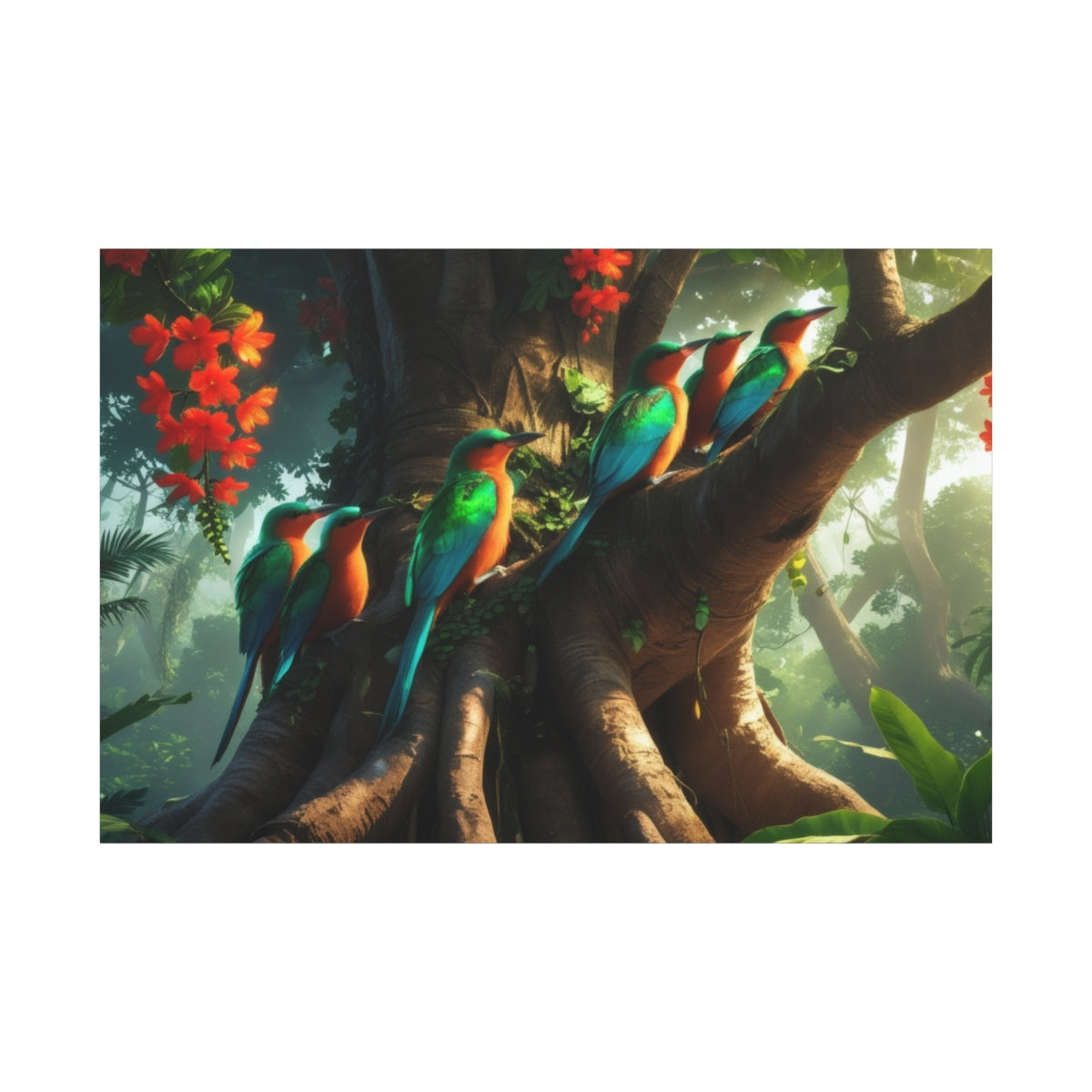 Vibrant Gathering in the Canopy
