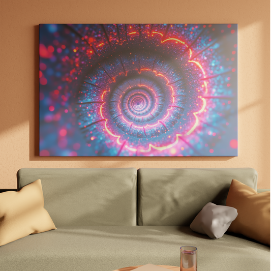Neon Spiral Dreamscape