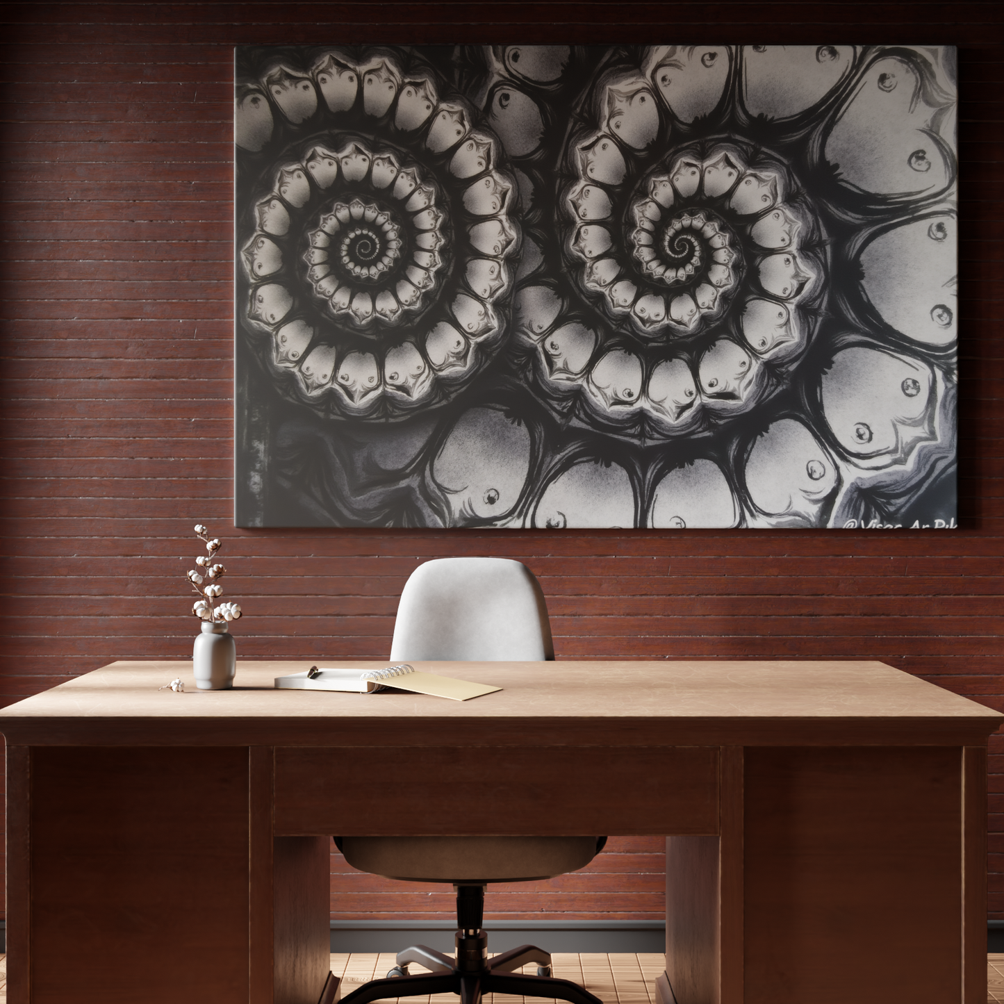 Mystic Spirals in Monochrome