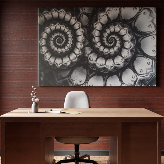 Mystic Spirals in Monochrome