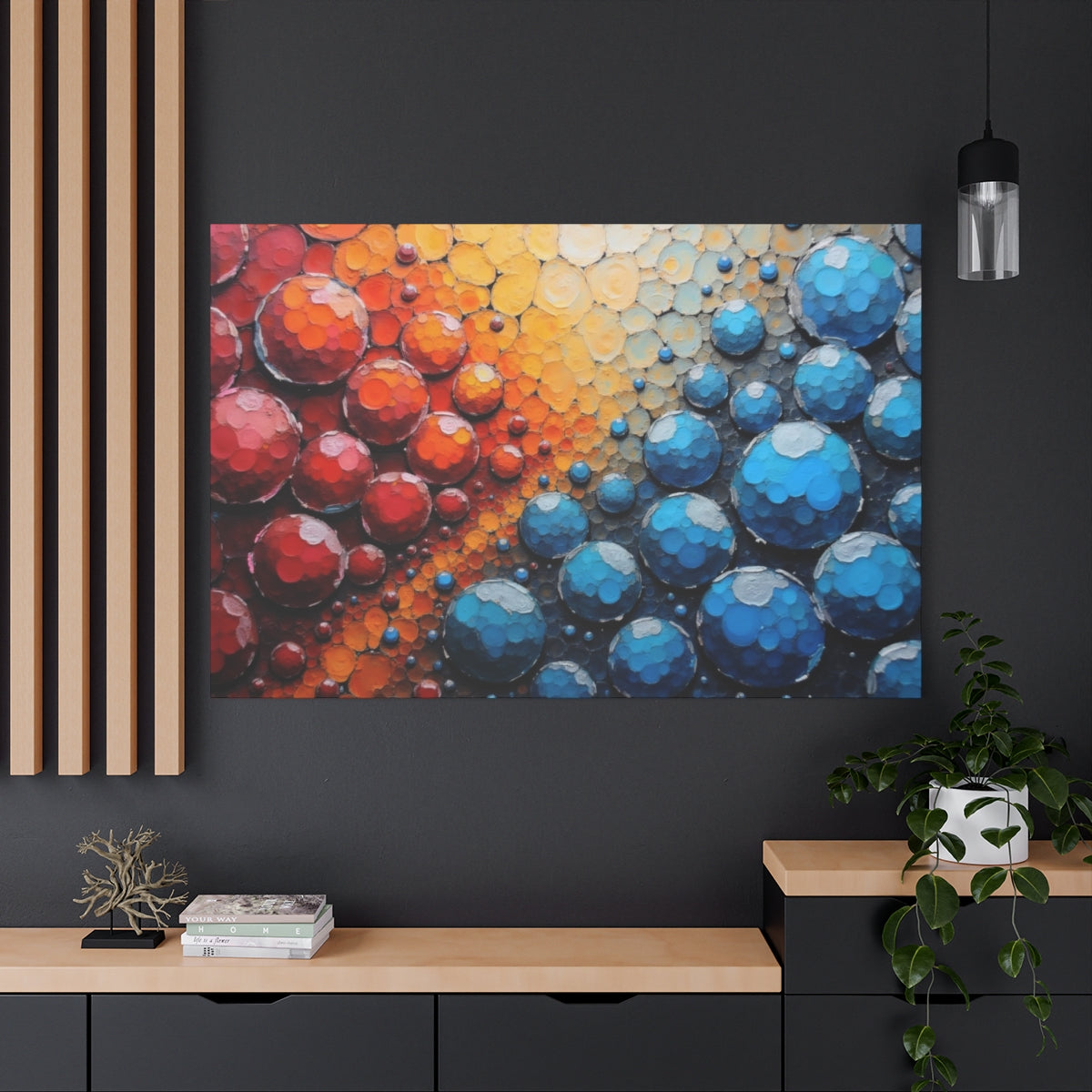 Chromatic Spheres Collision