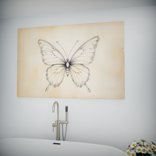 Vintage Butterfly Sketch