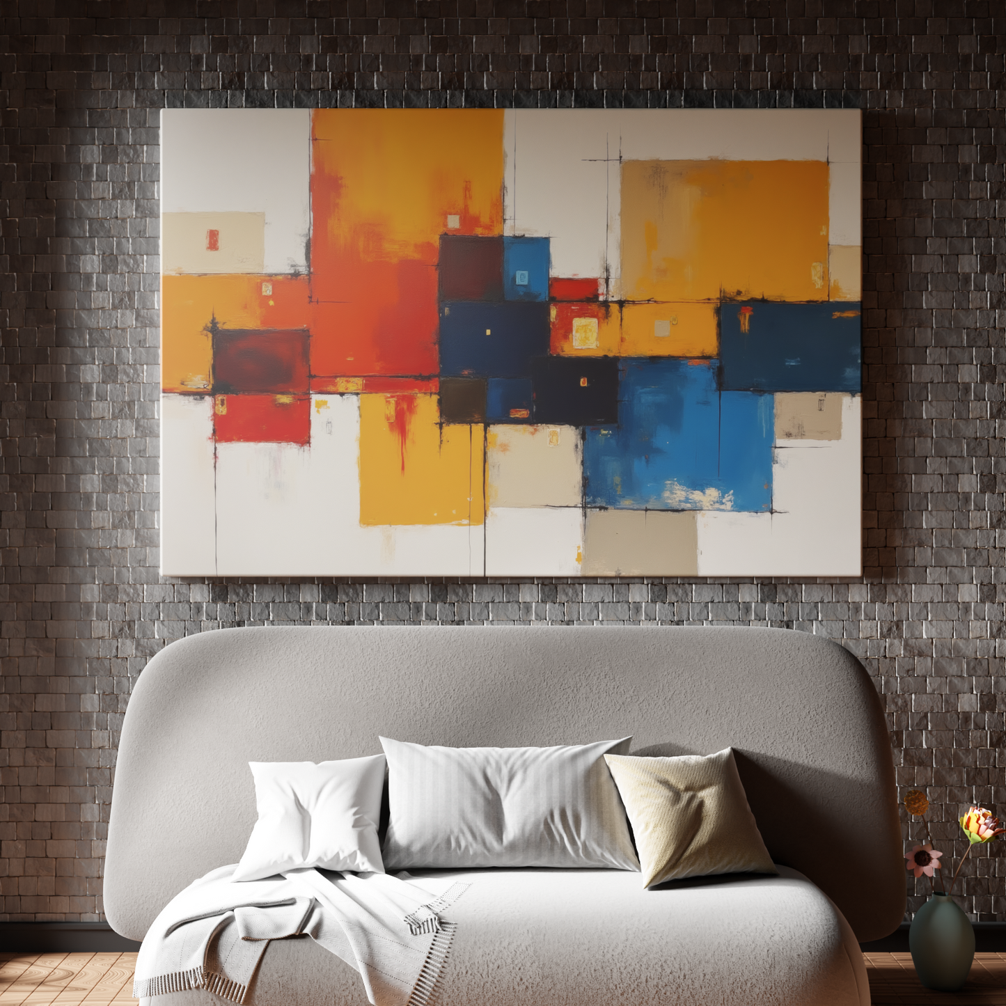 Vibrant Geometric Kaleidoscope