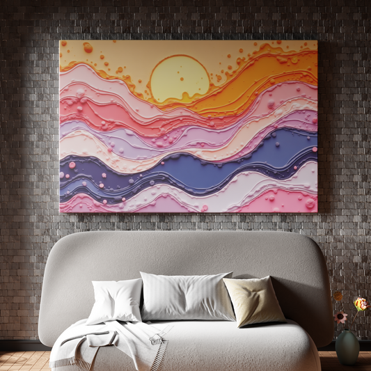 Sunset Symphony in Pastel Waves