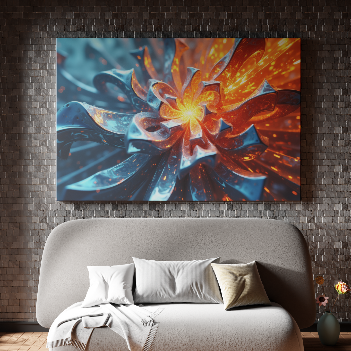 Fiery Metallic Blossom