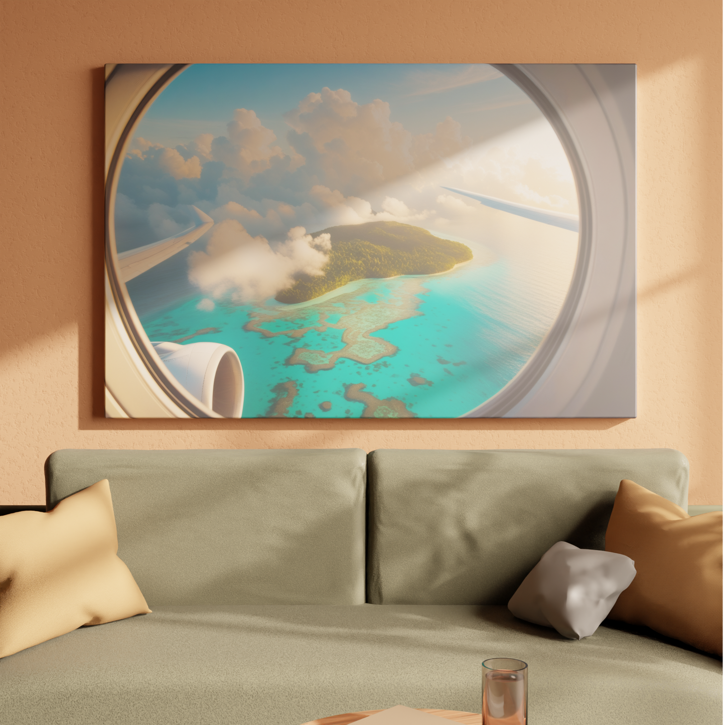 Isle of Serenity Through the Clouds