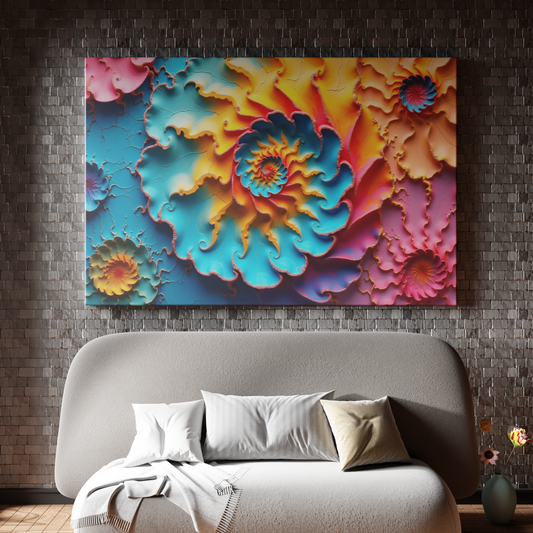 Vibrant Spiral Abstractions