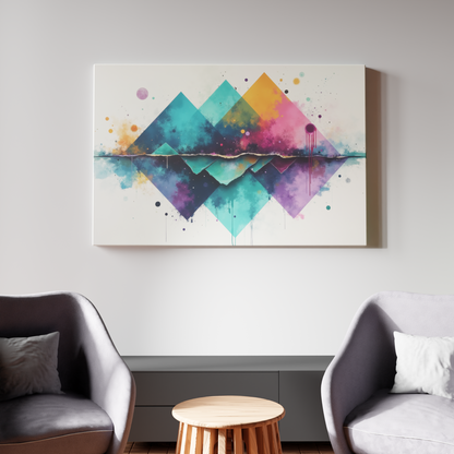 Vibrant Geometric Reflections