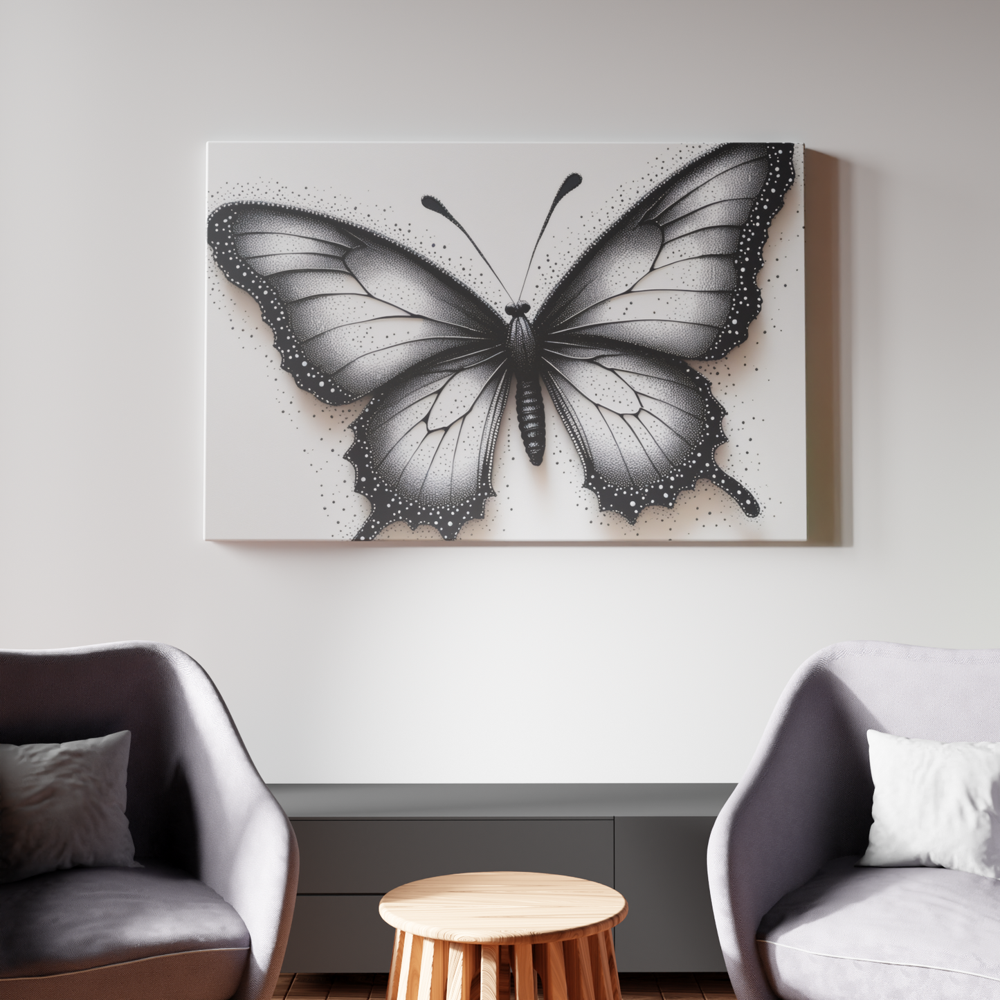 Ink Butterfly Elegance