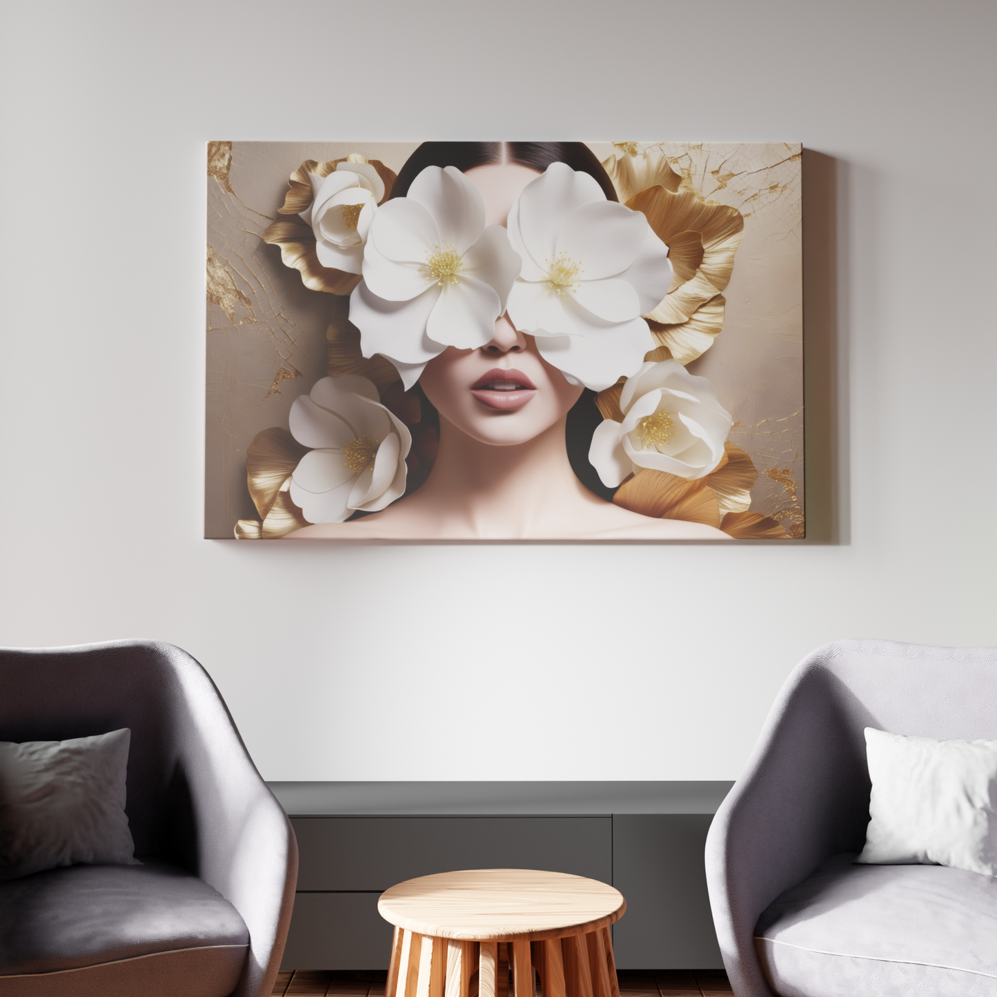 Gilded Petals of Perception