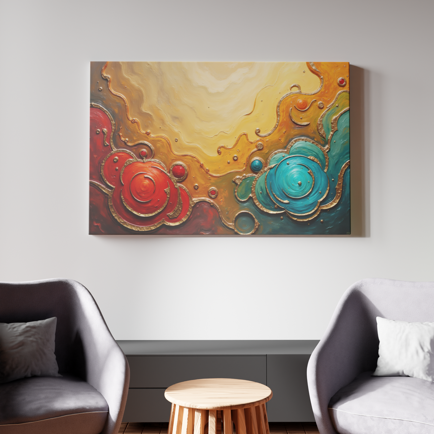 Celestial Swirl of Contrasts
