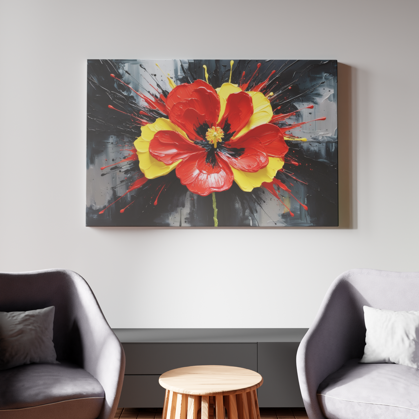 Explosive Floral Elegance