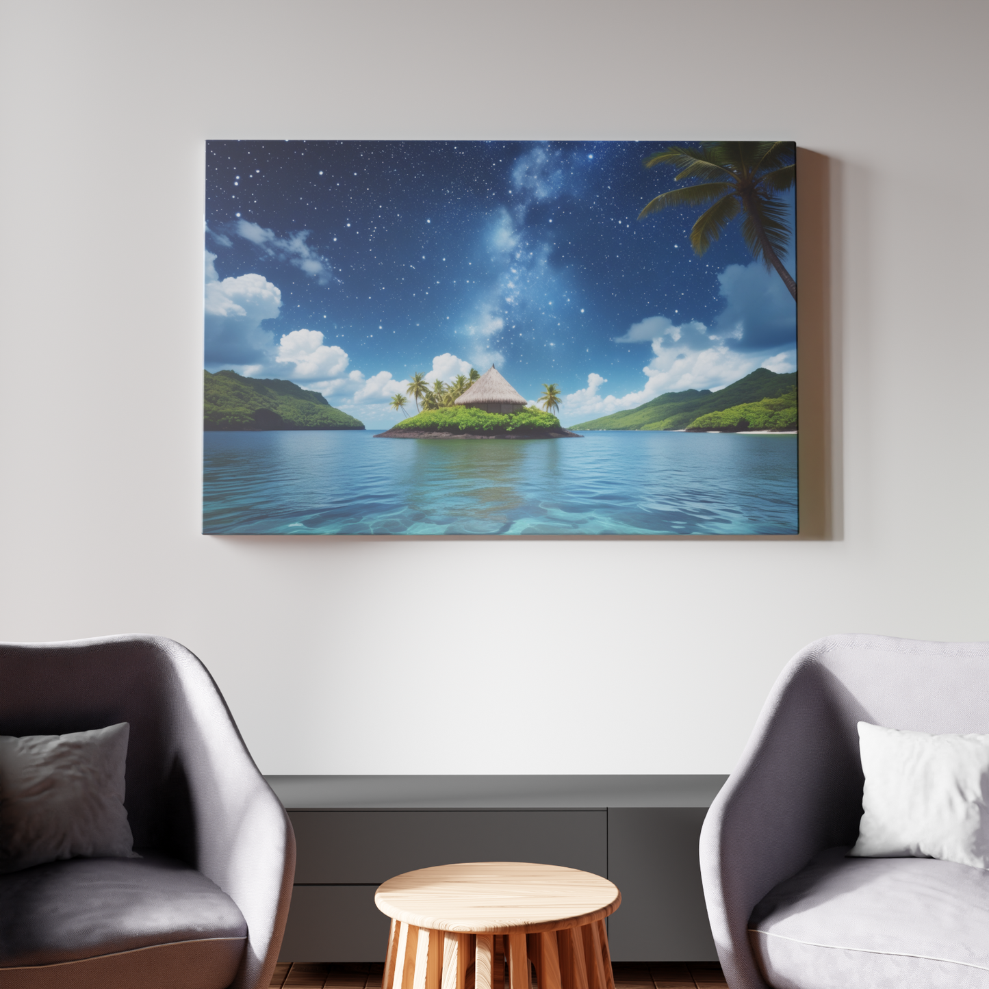 Island Dreamscape under the Stars