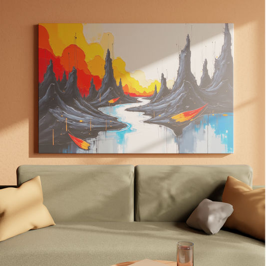 Crimson Peaks and Tranquil Waters