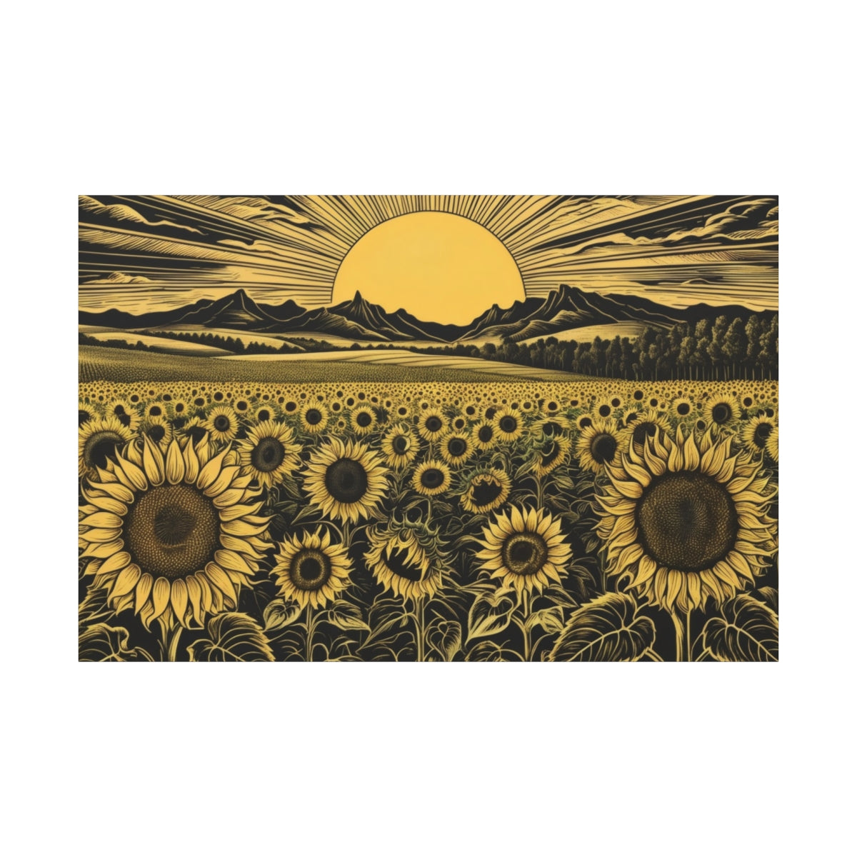 Golden Sunflower Sea